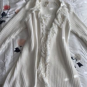 Chico’s White Cardigan Sweater